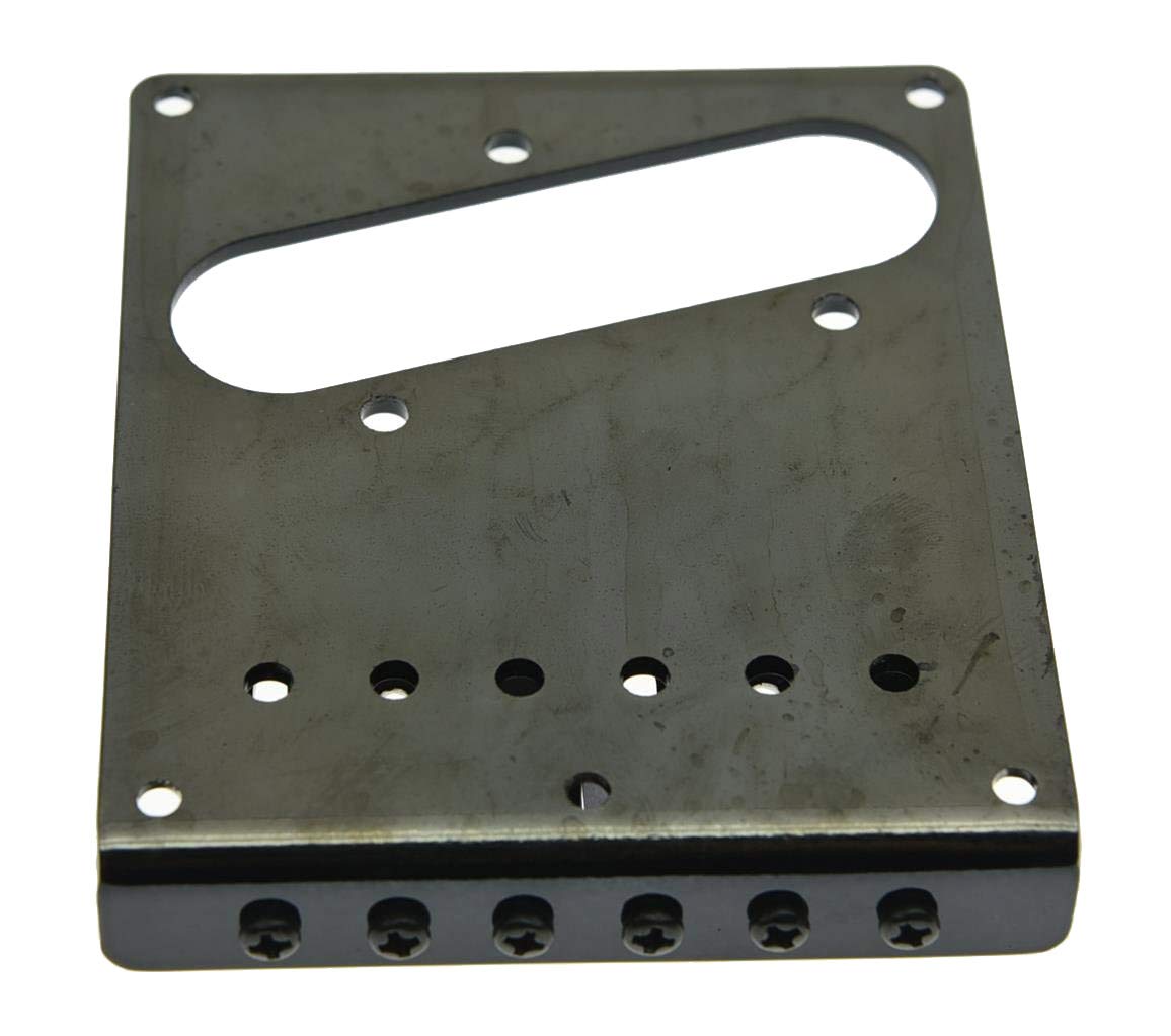 Kaish Tele Single Coil Bridge Guitar Bridge For Telecaster Guitar Black